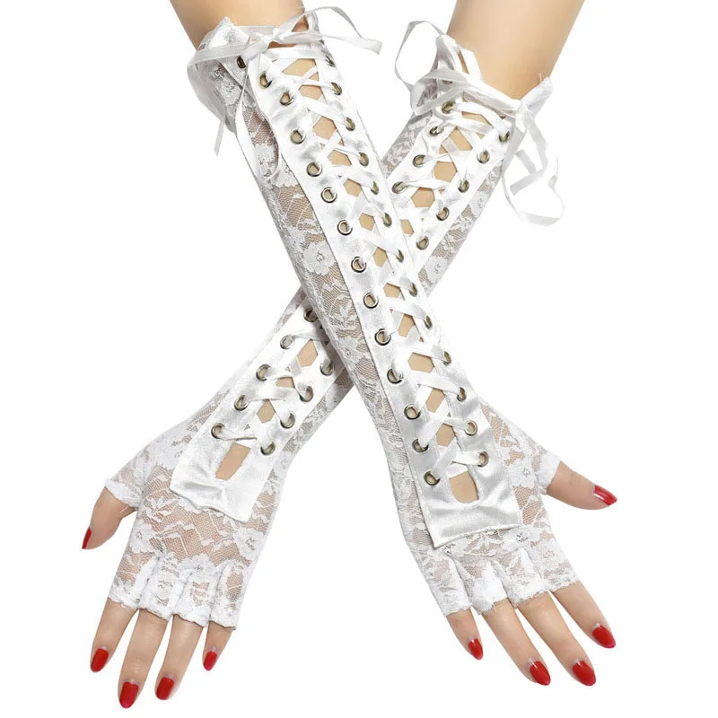 Touch Screen Lace Female Sexy Fishnet Glove Half Finger Long Arm Driving Cycling Bicycle Women Riding Sunscreen Fishing Gloves, 3 color
Touch Screen Lace Female Sexy Fishnet Glove Half Finger Long Arm Driving Cycling Bicycle Women Riding Sunscreen Fishing Gloves, 3 color