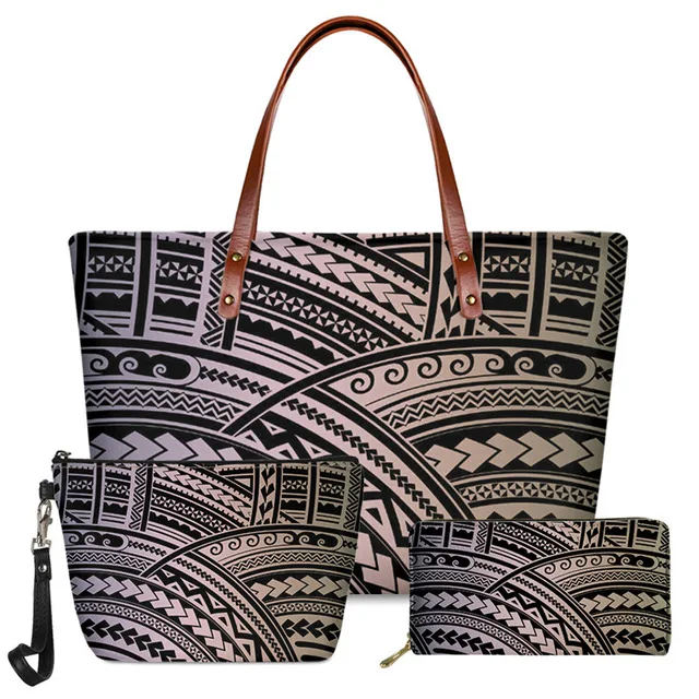 2021 New Fshion Green Grey Polynesian Tribal Design Printed Women Shoulder Handbags And Purses Set Soft Tote Large Bags For, Customizable
2021 New Fshion Green Grey Polynesian Tribal Design Printed Women Shoulder Handbags And Purses Set Soft Tote Large Bags For, Customizable