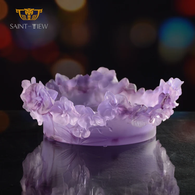 SAINT-VIEW 2021 Vintage Orchid Collection Casting Crystal pate de verre Serving Fruit Bowl
SAINT-VIEW 2021 Vintage Orchid Collection Casting Crystal pate de verre Serving Fruit Bowl