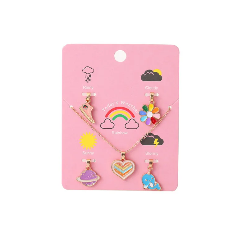Sweet and popular children's necklace jewelry blue dolphin little saturn pendant necklace, Picture shows
Sweet and popular children's necklace jewelry blue dolphin little saturn pendant necklace, Picture shows