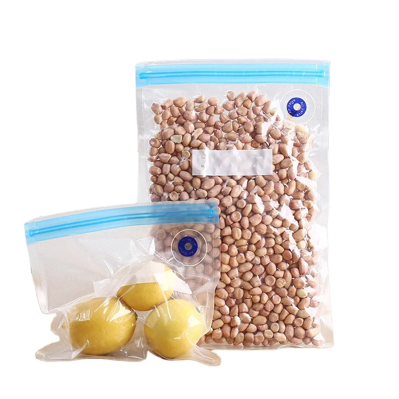 New printed food grade reusable vacuum sealed bag transparent zipper lock bag fridge storage containers organizers for food
New printed food grade reusable vacuum sealed bag transparent zipper lock bag fridge storage containers organizers for food