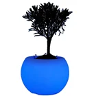 Flower Flowerpots LED Bonsai Pot Light Up Led Flower Pot Decoration Indoor Colorful Plastic Led Light Flowerpots