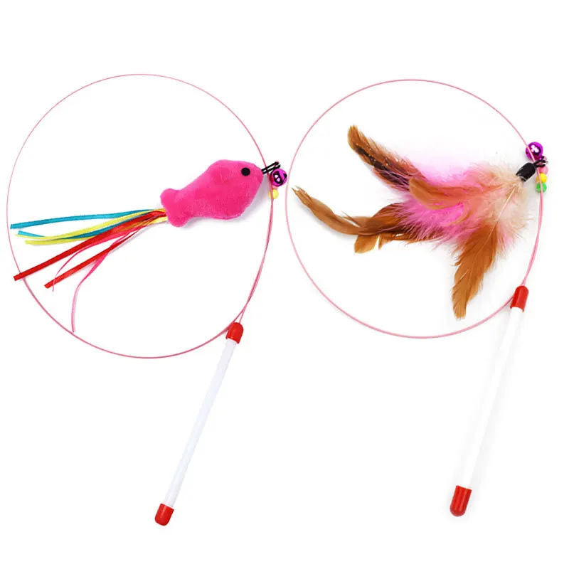 High Quality Steel Wire Feather Cat Toy Plush Interactive Cat Teaser Wand Toy, Feather, fish
High Quality Steel Wire Feather Cat Toy Plush Interactive Cat Teaser Wand Toy, Feather, fish