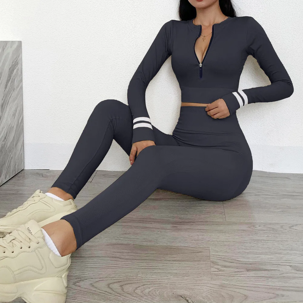 Women Custom Printed Gym Fitness Compression Workout Sport Seamless Tights Leggings Yoga Clothes With Zipper Long Sleeve Top Set, Grey ,blue, green ,yellow
Women Custom Printed Gym Fitness Compression Workout Sport Seamless Tights Leggings Yoga Clothes With Zipper Long Sleeve Top Set, Grey ,blue, green ,yellow
