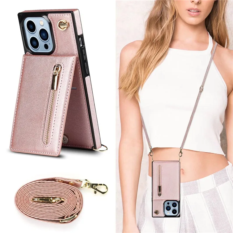 Fashion Collection Crossbody Phone Lanyard Case 2022 Flip Leather Mobile Phone Case Zipper Wallet for iPhone Protective Case
Fashion Collection Crossbody Phone Lanyard Case 2022 Flip Leather Mobile Phone Case Zipper Wallet for iPhone Protective Case