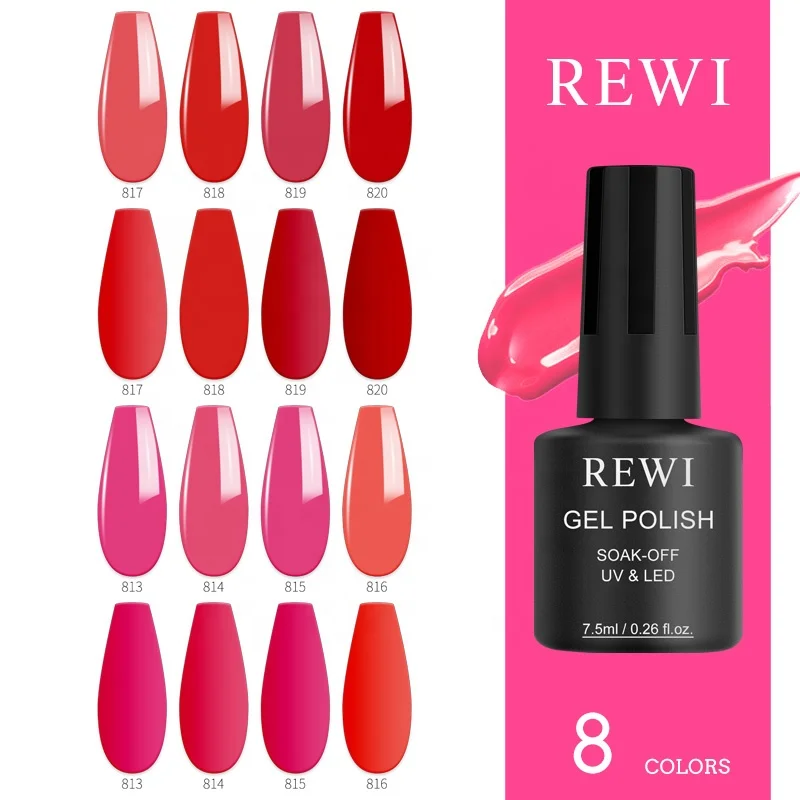 REWI 8 Colors - Tone Trendy Pigmented Daily Nail Gel Shades Nail Art DIY Home Gel Manicure Set
REWI 8 Colors - Tone Trendy Pigmented Daily Nail Gel Shades Nail Art DIY Home Gel Manicure Set