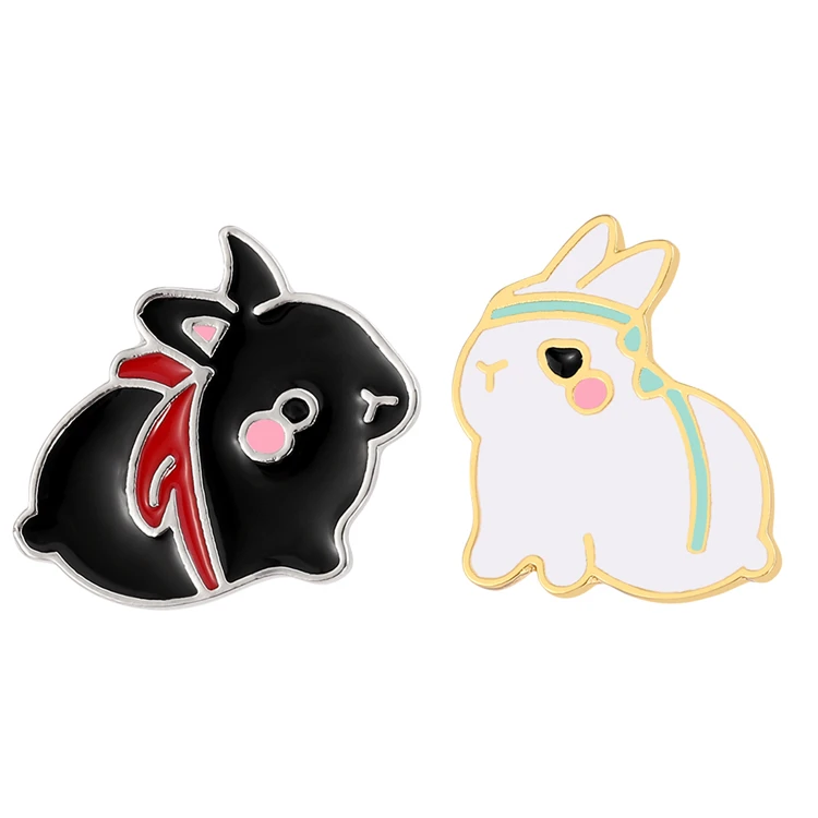 Lovely Black White Rabbit Brooch Cartoon Animal Enamel Pins Bag Clothes Lapel Pin Button Badge Couple Jewelry Gift
Lovely Black White Rabbit Brooch Cartoon Animal Enamel Pins Bag Clothes Lapel Pin Button Badge Couple Jewelry Gift