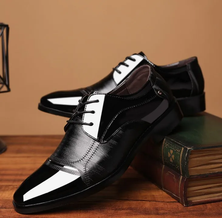 New popular men's casual patent leather fashion groom wedding plus size men's formal shoes, Black,brown
New popular men's casual patent leather fashion groom wedding plus size men's formal shoes, Black,brown