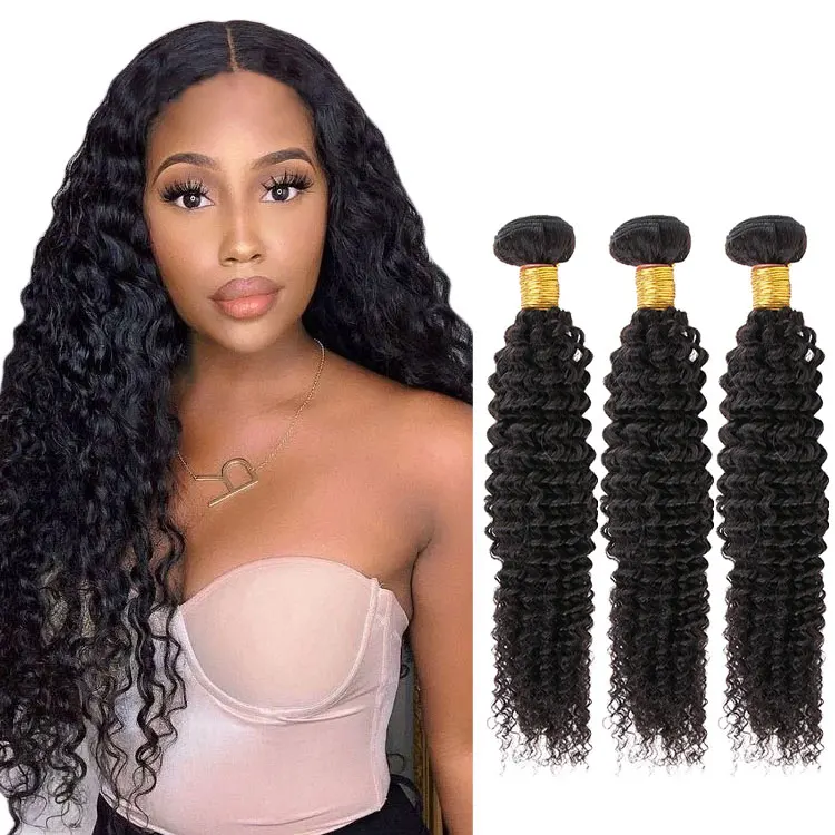 FH Factory Sale Raw Mink Brazilian Double Weft Deep Curly Virgin Human Hair Bundle With Lace Closure
FH Factory Sale Raw Mink Brazilian Double Weft Deep Curly Virgin Human Hair Bundle With Lace Closure