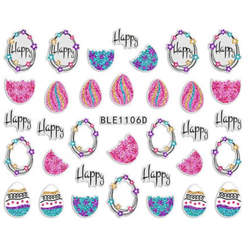 Happy beard & Hipster Self- Adhesive Easter Nail Art Stickers BLE1095D Cartoon Rabbit Chick Egg colorful Nail Decals sticker
Happy beard & Hipster Self- Adhesive Easter Nail Art Stickers BLE1095D Cartoon Rabbit Chick Egg colorful Nail Decals sticker