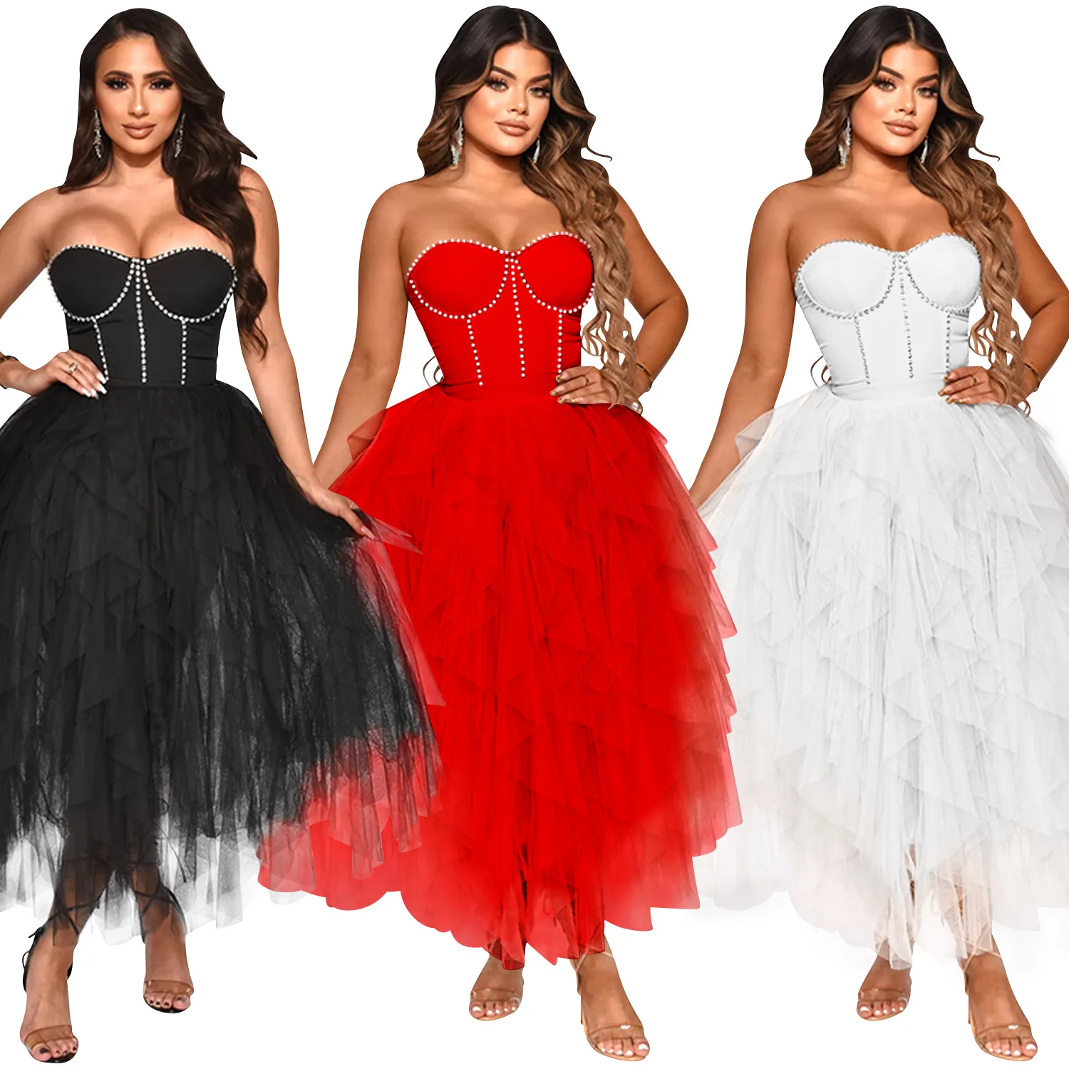 Designer Sexy Rhinestones Strapless Evening Gown Ladies Off Shoulder Birthday Prom Long Dress Women Club Party Dress Plus Size
Designer Sexy Rhinestones Strapless Evening Gown Ladies Off Shoulder Birthday Prom Long Dress Women Club Party Dress Plus Size
