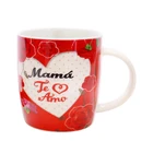 Gift Set Gift Set Coffee Custom Logo Eye Shadow Lipstick Ceramic Mugs Coffee Gift Set For Mother's Day
