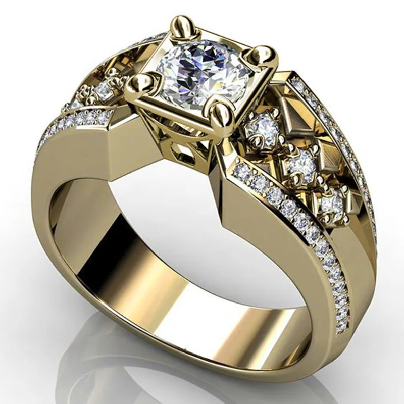 CAOSHI Fashion Jewelry Gold Plated Rings Women Men Wedding Engagement Finger Ring for Men
CAOSHI Fashion Jewelry Gold Plated Rings Women Men Wedding Engagement Finger Ring for Men