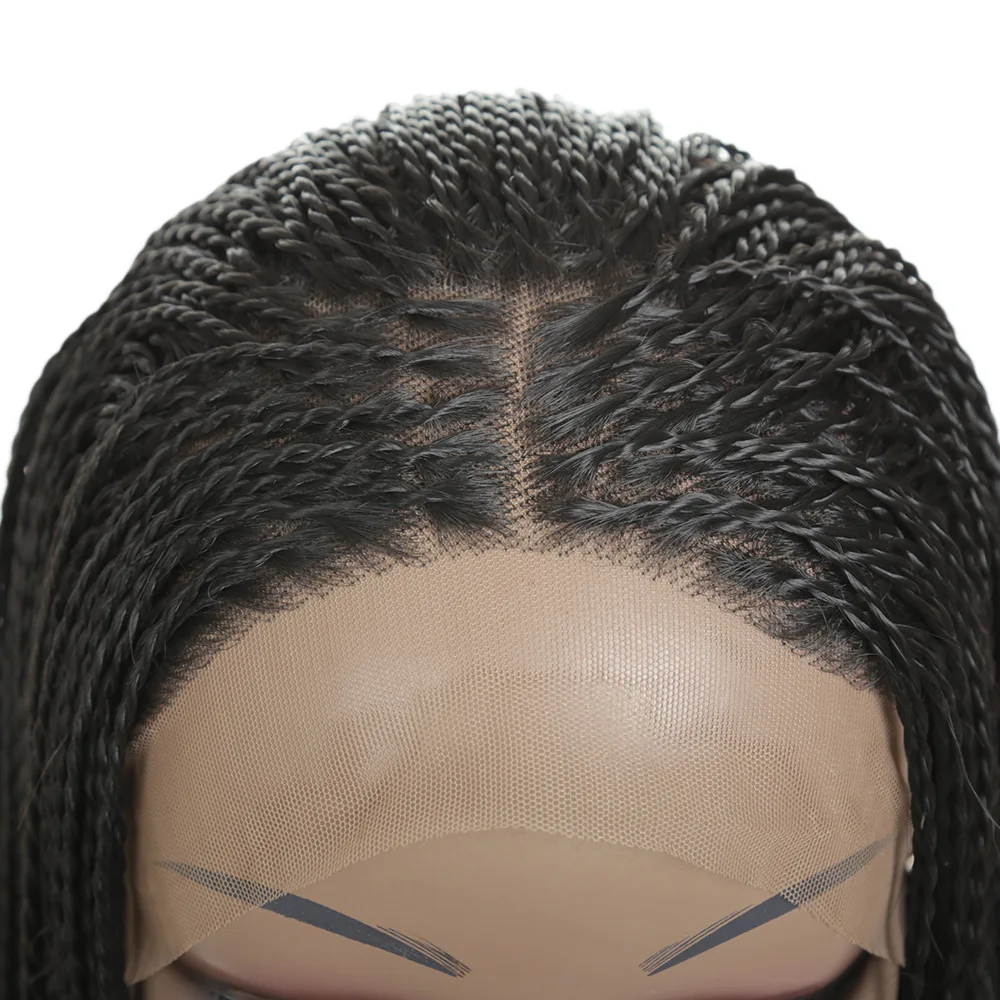 Hot sale braided wig lace front handmade 32 inch black color box braided lace wigs african
Hot sale braided wig lace front handmade 32 inch black color box braided lace wigs african