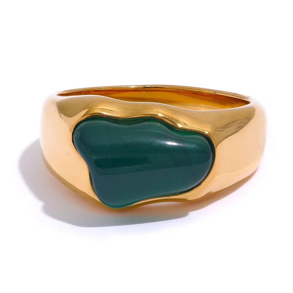 JINYOU 1139 Tarnish Free Vintage 4 Colors Green White Resin Geometric Stainless Steel Texture Ring Women Stylish Metal Jewelry
JINYOU 1139 Tarnish Free Vintage 4 Colors Green White Resin Geometric Stainless Steel Texture Ring Women Stylish Metal Jewelry