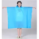 cheap whosale color EVA/pvc/TPU school rain coat children waterproof rain coat with cape and backpack space