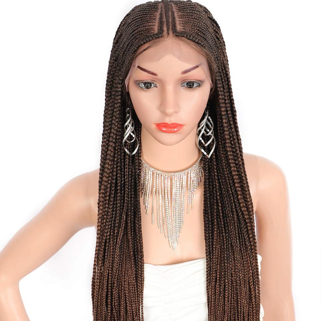 13x7" Hand Braided Lace Front Fulani Cornrow Box Braid Wigs with Baby Hair for Women Lightweight Synthetic Lace Frontal Onewlook
13x7" Hand Braided Lace Front Fulani Cornrow Box Braid Wigs with Baby Hair for Women Lightweight Synthetic Lace Frontal Onewlook