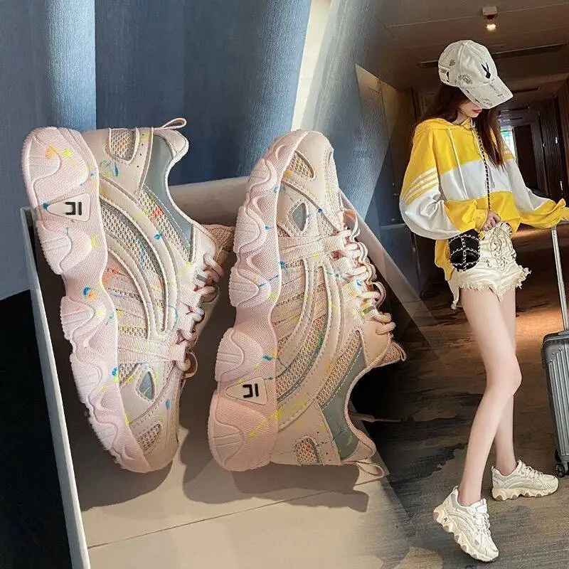 Women Sneakers Breathable Outdoor Walking Shoes Pink Lace-Up zapatos mujer Women's Casual Shoes Women's fashion sneakers, Beige,pink
Women Sneakers Breathable Outdoor Walking Shoes Pink Lace-Up zapatos mujer Women's Casual Shoes Women's fashion sneakers, Beige,pink