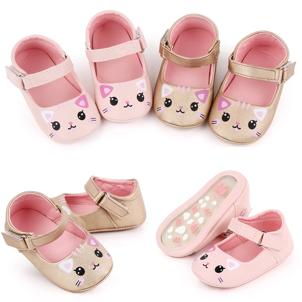 wholesale Fashion solid cute animal little baby girl dress shoes manufacture