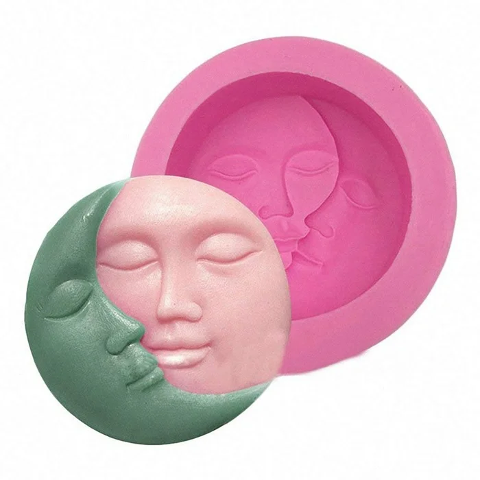 DIY Round Shape Sun Moon Faces Cake Candy Chocolate Baking Tool Silicone Mold moulds
DIY Round Shape Sun Moon Faces Cake Candy Chocolate Baking Tool Silicone Mold moulds