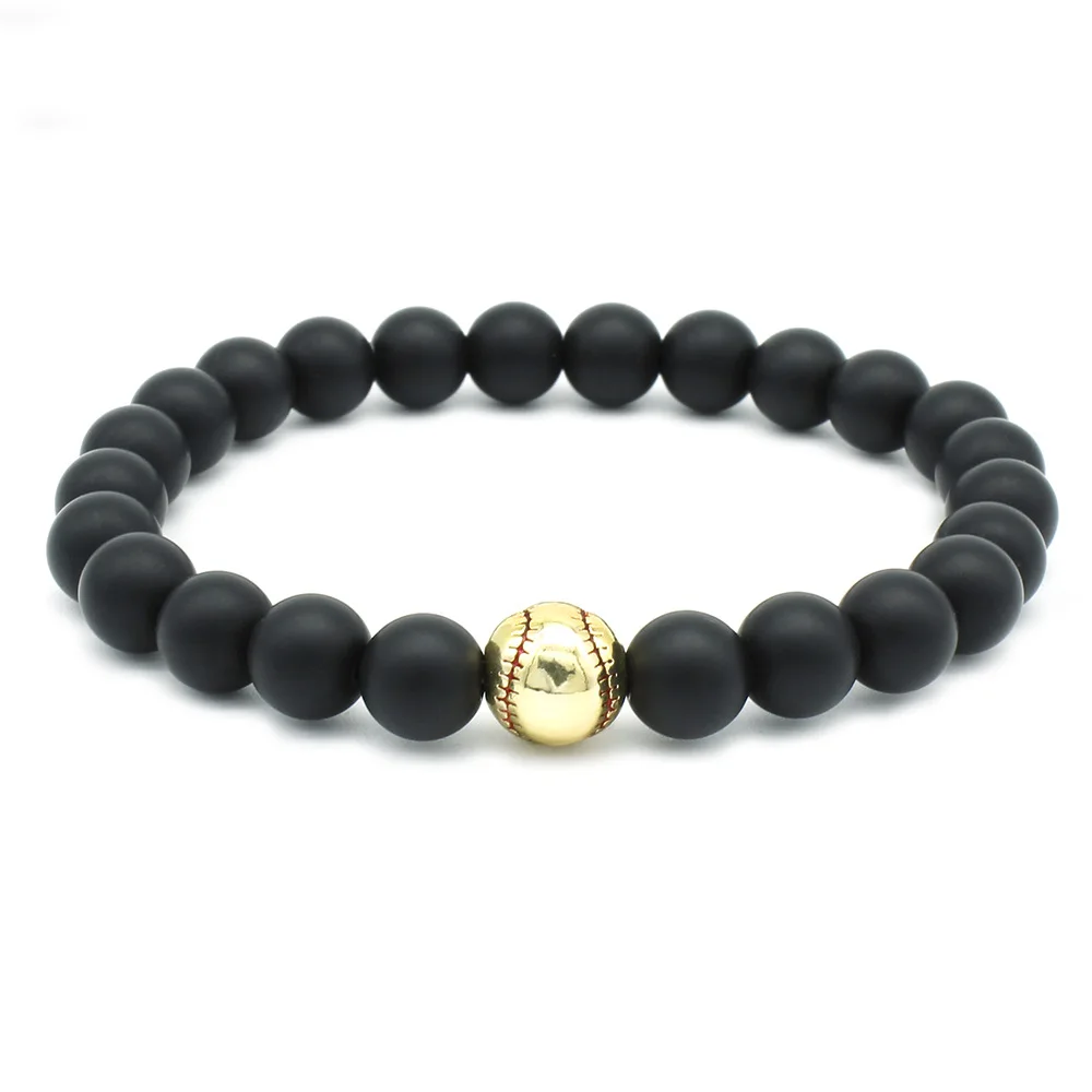 Wholesale Energy Healing Zircon Copper Alloy Black 8mm Baseball Natural Stone Beads Jewelry Stretch Men's Bracelet, Silver,gold
Wholesale Energy Healing Zircon Copper Alloy Black 8mm Baseball Natural Stone Beads Jewelry Stretch Men's Bracelet, Silver,gold