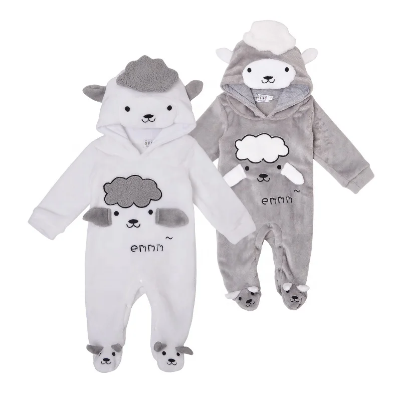 Winter Long Sleeve Unisex Infant Clothing Fleece Baby Jumpsuit Romper Children's Pajamas Boys, White/gray
Winter Long Sleeve Unisex Infant Clothing Fleece Baby Jumpsuit Romper Children's Pajamas Boys, White/gray