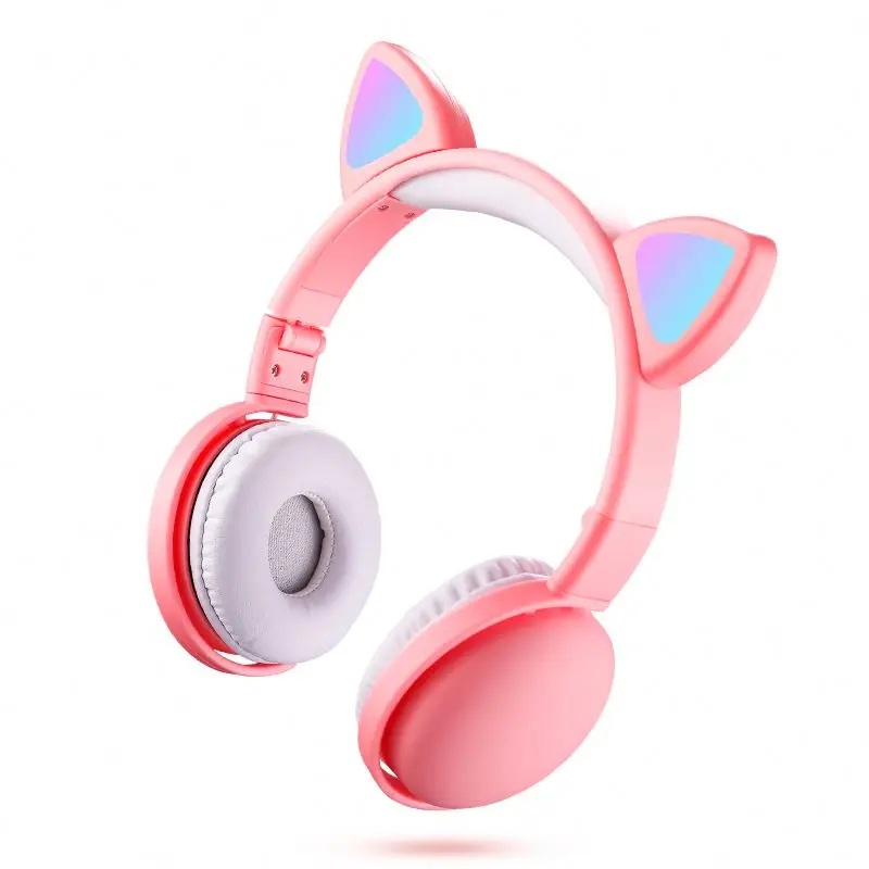 2020 Newest BH-523 Colored Lighting Cute Cat Ear Headphone BT 5.0+EDR Foldable Wireless Earphone
2020 Newest BH-523 Colored Lighting Cute Cat Ear Headphone BT 5.0+EDR Foldable Wireless Earphone
