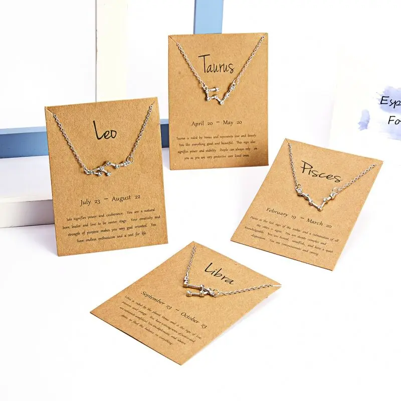 New 12 star Diamond Necklace Fashion 12 Zodiac Signs Pendant Necklace for Women men
New 12 star Diamond Necklace Fashion 12 Zodiac Signs Pendant Necklace for Women men