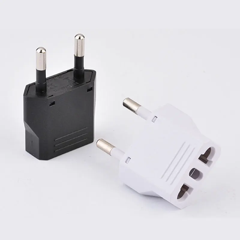 Europe Connector Adapter EU to US Adapter Power Plug Travel Connector Charger, Black white
Europe Connector Adapter EU to US Adapter Power Plug Travel Connector Charger, Black white