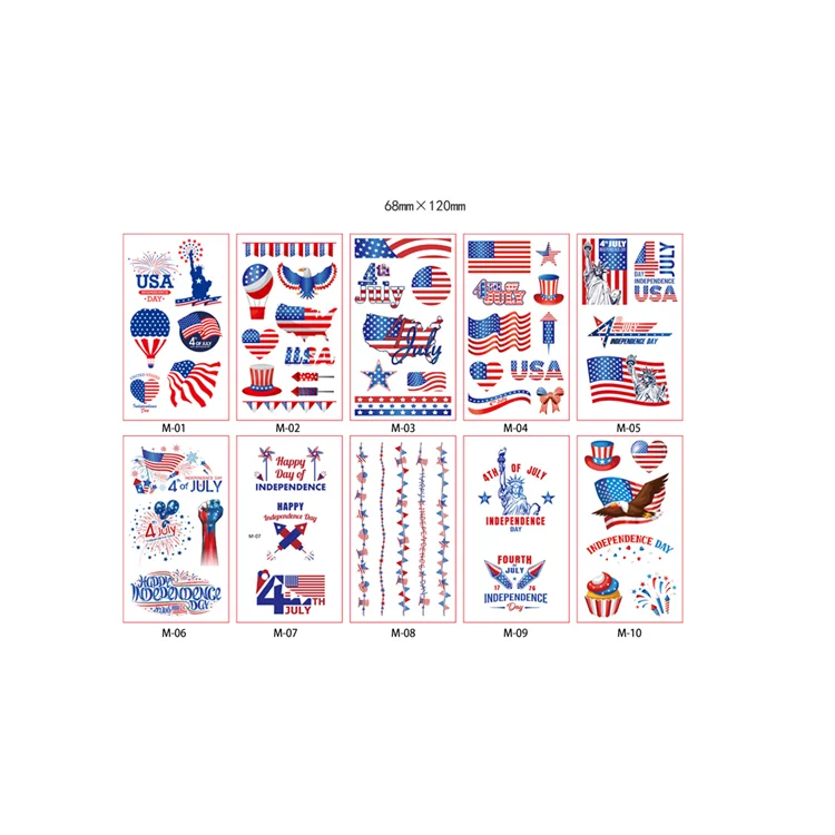 New Custom Design Paper Festival American Flag Body Art Waterproof temporary tattoo sticker
New Custom Design Paper Festival American Flag Body Art Waterproof temporary tattoo sticker