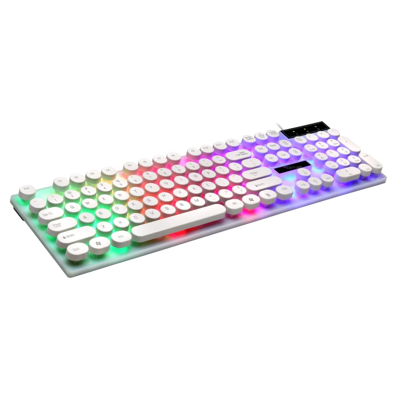 New Promotion Mechanical Keyboard Wired Backlight USB Computer Accessories Colorful 104 Keys Multi-Function Game Keyboard, Black white
New Promotion Mechanical Keyboard Wired Backlight USB Computer Accessories Colorful 104 Keys Multi-Function Game Keyboard, Black white