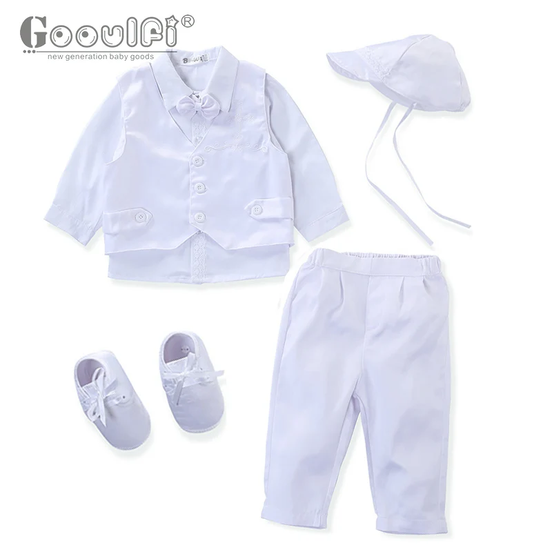 New Born Boys Christening Set Newborn Boy Clothes 0-2 Years White Satin Baby Boy Baptism Outfits Suit
New Born Boys Christening Set Newborn Boy Clothes 0-2 Years White Satin Baby Boy Baptism Outfits Suit