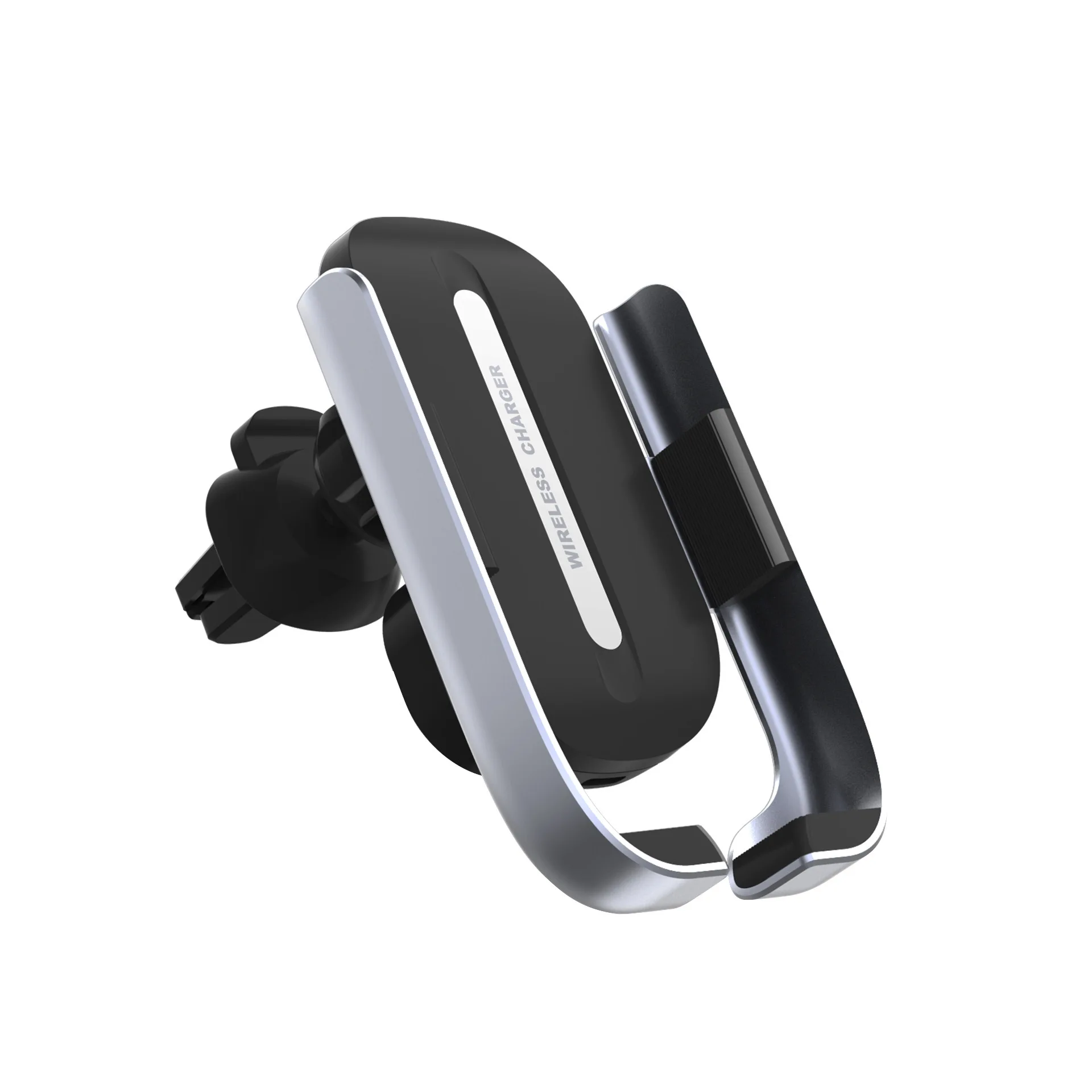 Qi 10W fast automatic air vent using wireless car holder charger for iphone & android phones, Black
Qi 10W fast automatic air vent using wireless car holder charger for iphone & android phones, Black