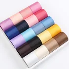 Double-Faced Polyester Transparent Silk Ribbon For DIY Handmade Bow Material Woven Edge Cotton Ribbon