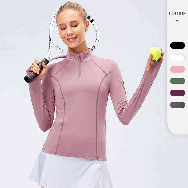 Autumn Winter Women Yoga Long Sleeve Sportswear Slim Body Running Shirts Quick Dry Gym Fitness Sports Hoodies, Customized colors
Autumn Winter Women Yoga Long Sleeve Sportswear Slim Body Running Shirts Quick Dry Gym Fitness Sports Hoodies, Customized colors