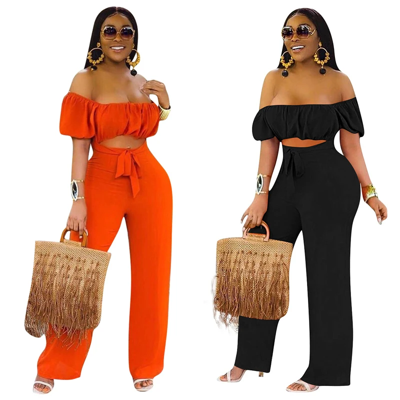 Wholesale ladies clothes crop short sleeves off the shoulder jumpsuits for women clothing, Black,orange
Wholesale ladies clothes crop short sleeves off the shoulder jumpsuits for women clothing, Black,orange