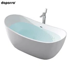 doporro Europe style freestanding soaker alcove mobile bathtub, bath tub pakistan