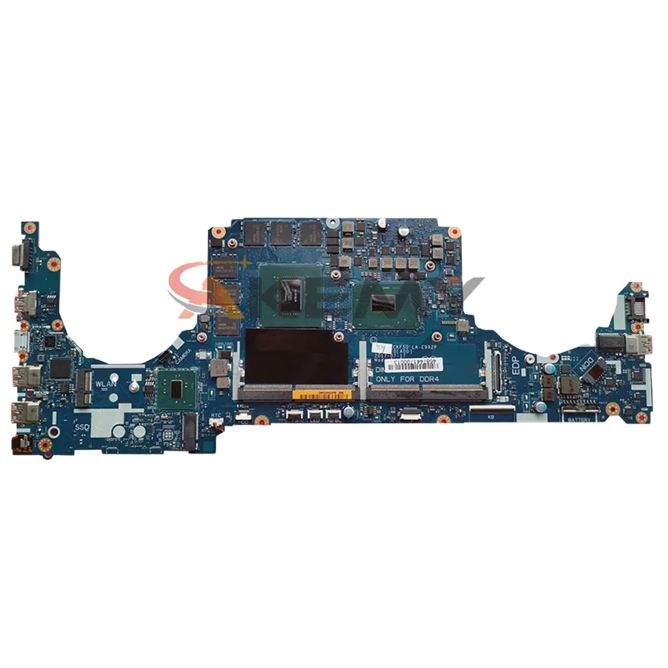 

LA-E992P with i5-7300HQ i7-7700HQ GTX1060 6GB FOR dell Inspiron 15 7570 7577 Laptop Motherboard CN-0DP02C CN-0JP90V Mainboard