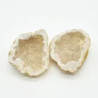 natural healing crystal double geodes white agate geodes crystal Treasure bowl
