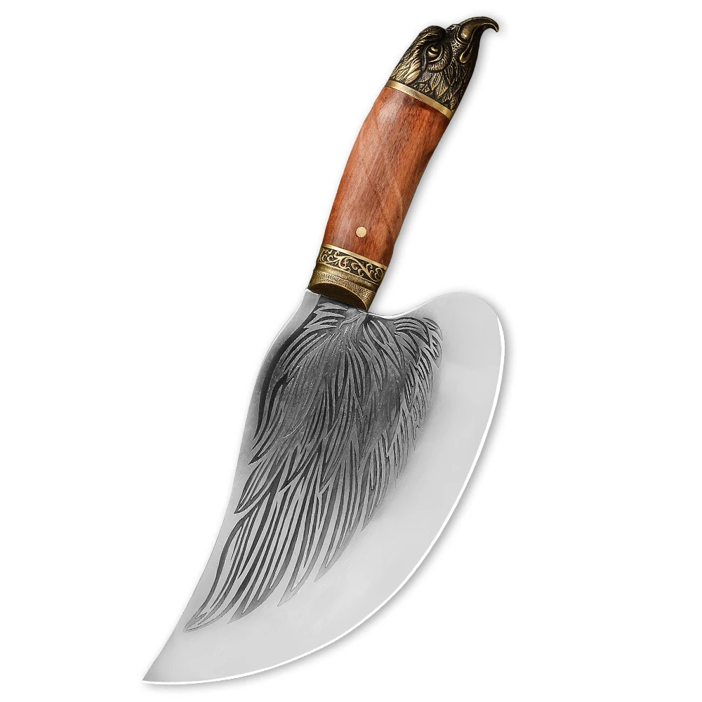 Factory Custom 9 Inch Rosewood Hammer Finished 3mm 7cr17 Heavy Bone Chopping Hand Made Chinese Cleaver Forged Knife Set
Factory Custom 9 Inch Rosewood Hammer Finished 3mm 7cr17 Heavy Bone Chopping Hand Made Chinese Cleaver Forged Knife Set