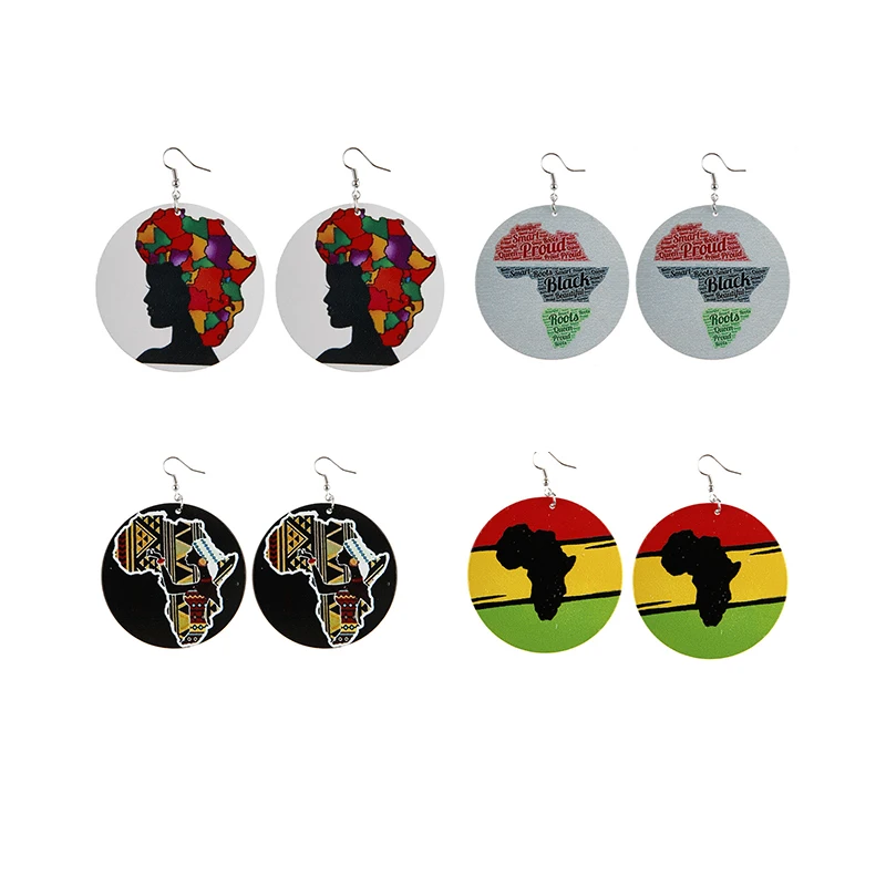 New Arrival African Print Earrings For Women Wooden Bohemian Earrings Wholesale Round Pendant Colorful Natural Wood Earrings
New Arrival African Print Earrings For Women Wooden Bohemian Earrings Wholesale Round Pendant Colorful Natural Wood Earrings
