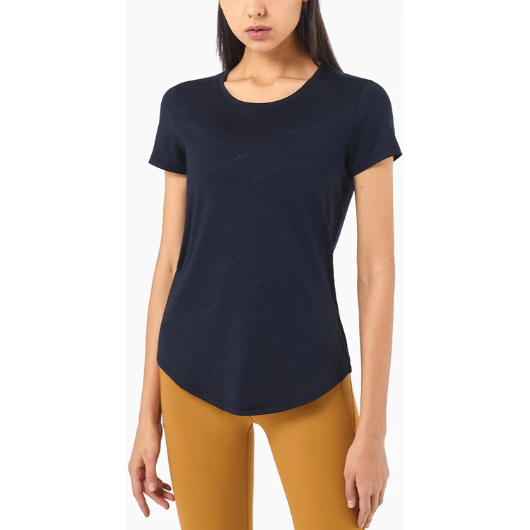 2021 Letter Printing Hedging High Elastic Casual Sports Top Short Sleeve Lulu Loose T Shirt Women, 5 colors
2021 Letter Printing Hedging High Elastic Casual Sports Top Short Sleeve Lulu Loose T Shirt Women, 5 colors