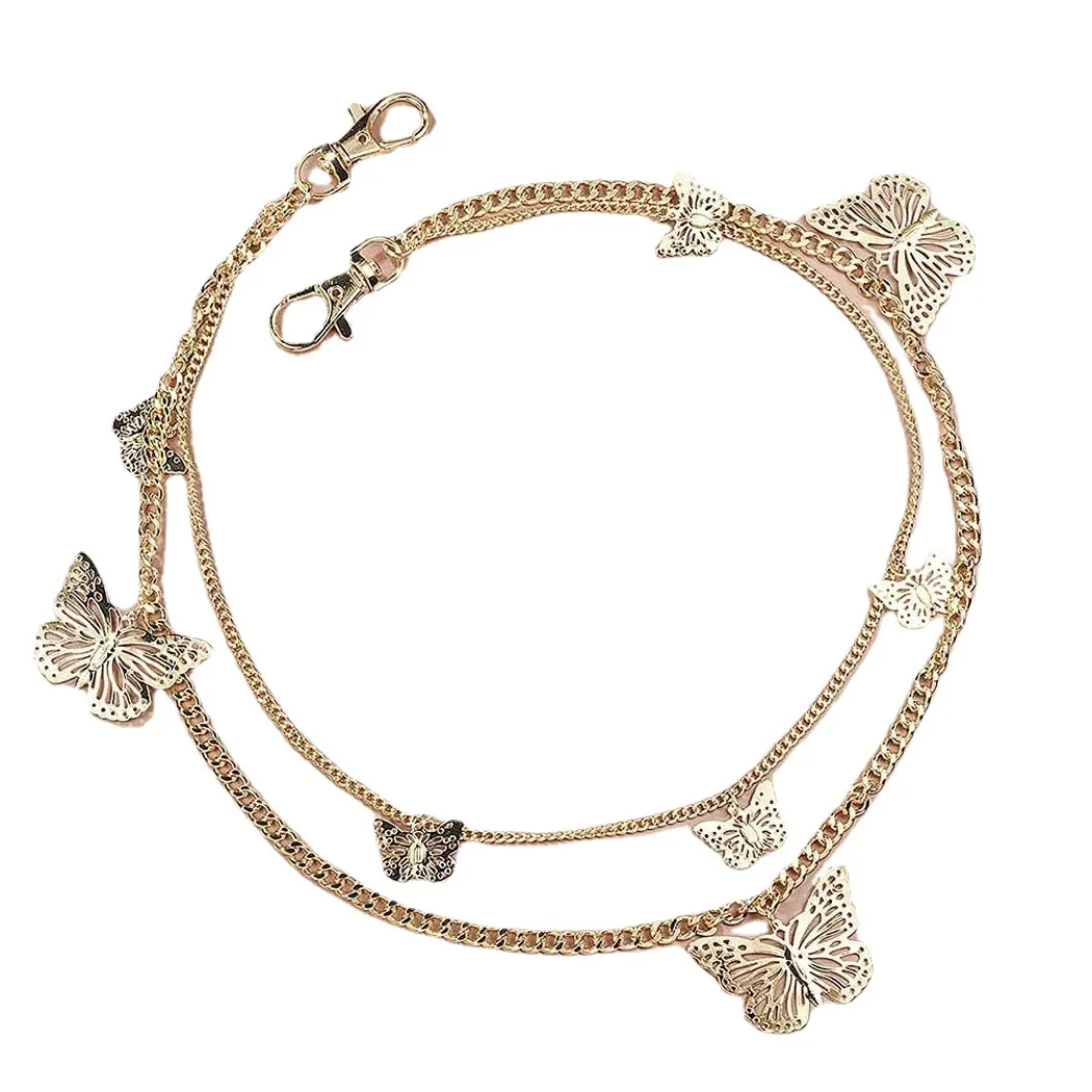 2022 Factory wholesale fashion hundred set up butterfly double layer alloy personalized waist body jewelry, As picture
2022 Factory wholesale fashion hundred set up butterfly double layer alloy personalized waist body jewelry, As picture