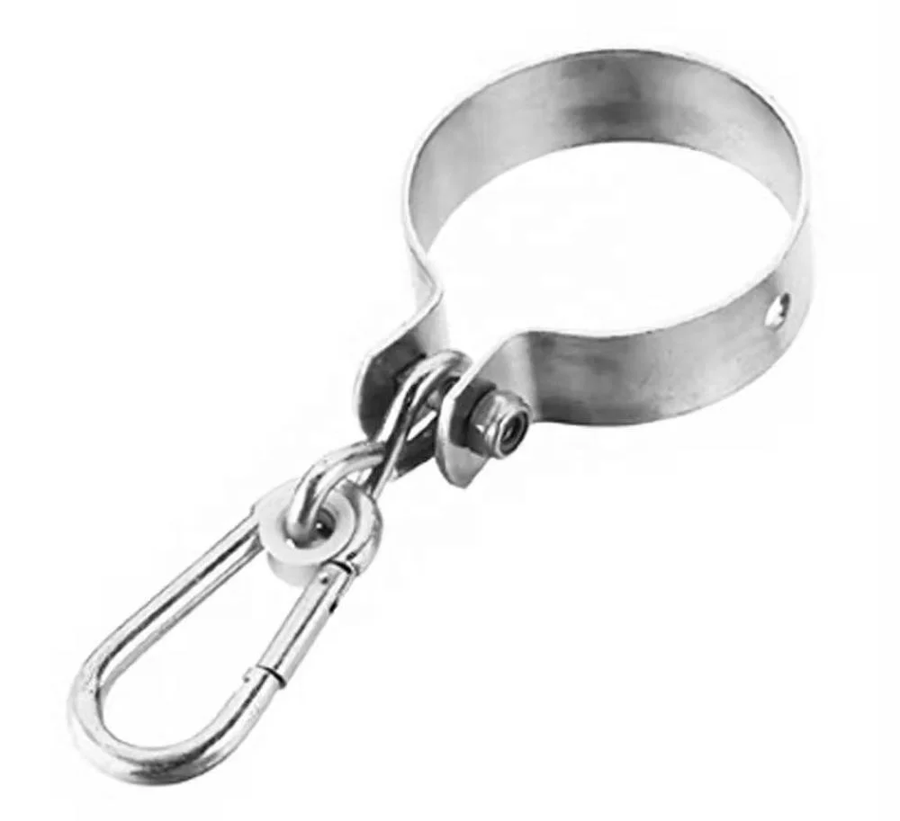 BT-2001 M10*50 MM Zinc Plated Swing Clamp Hook With Snap Hook In Carabiner Rigging Hardware For Pipe Swing Hanger