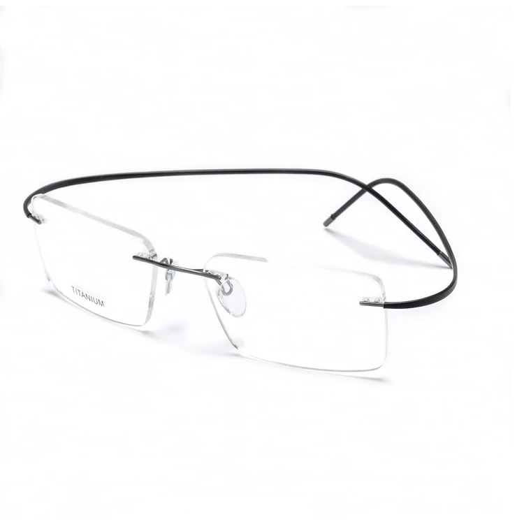 Retro square Rimless Titanium Eyewear optical glasses high quality Optical Frame For reading glasses
Retro square Rimless Titanium Eyewear optical glasses high quality Optical Frame For reading glasses