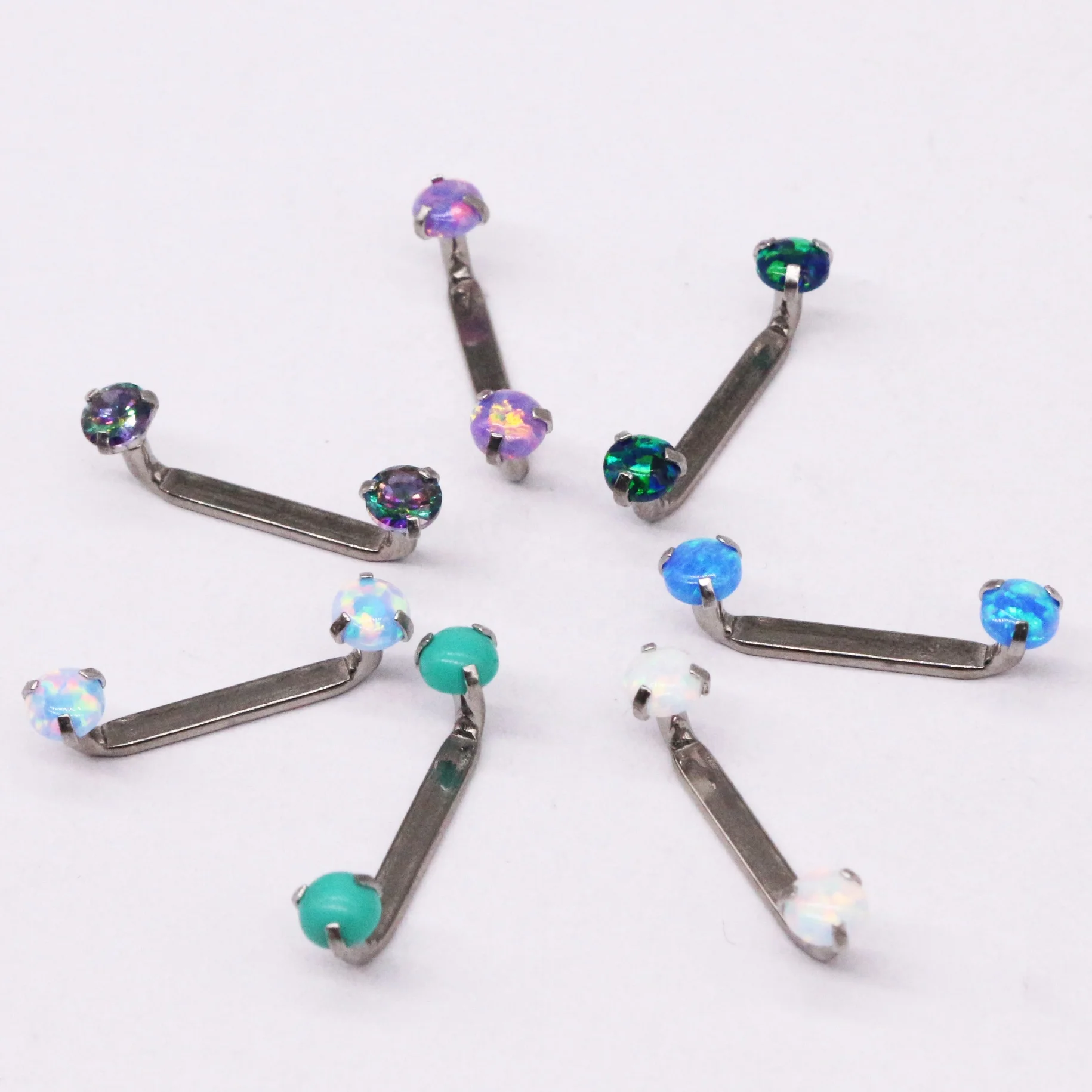 Gaby titanium Christina Piercing Jewelry L Shaped with Opal Discs body piercing jewelry
Gaby titanium Christina Piercing Jewelry L Shaped with Opal Discs body piercing jewelry