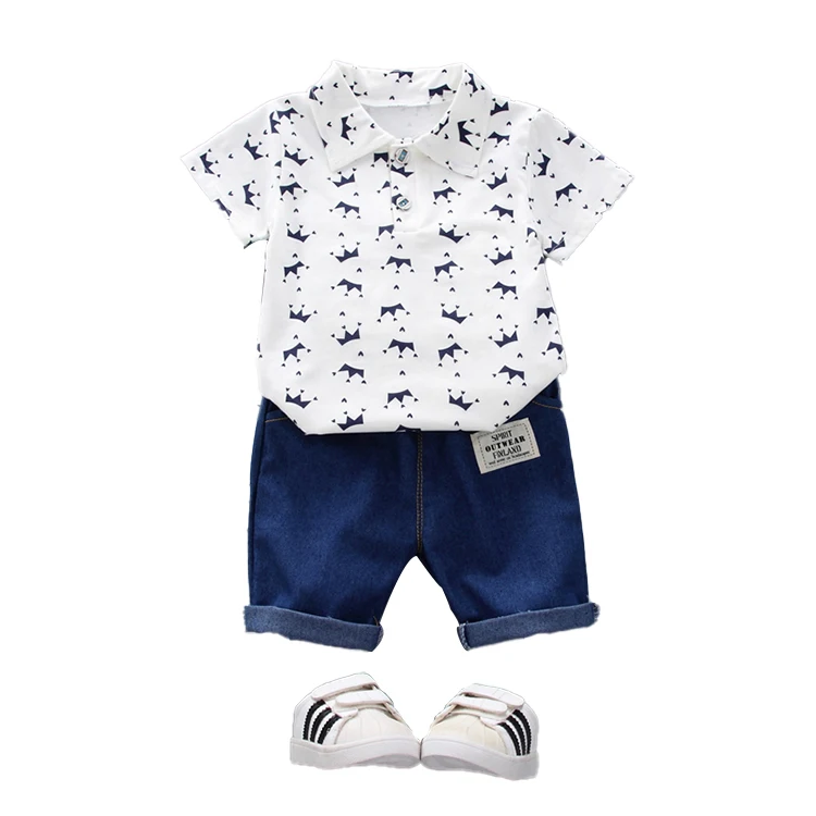 Baby Clothes Sets Clothing Short-sleeved Top + Shorts 2 Pieces Summer Children's Clothing Boy 100% Cotton Short-sleeved Suit
Baby Clothes Sets Clothing Short-sleeved Top + Shorts 2 Pieces Summer Children's Clothing Boy 100% Cotton Short-sleeved Suit