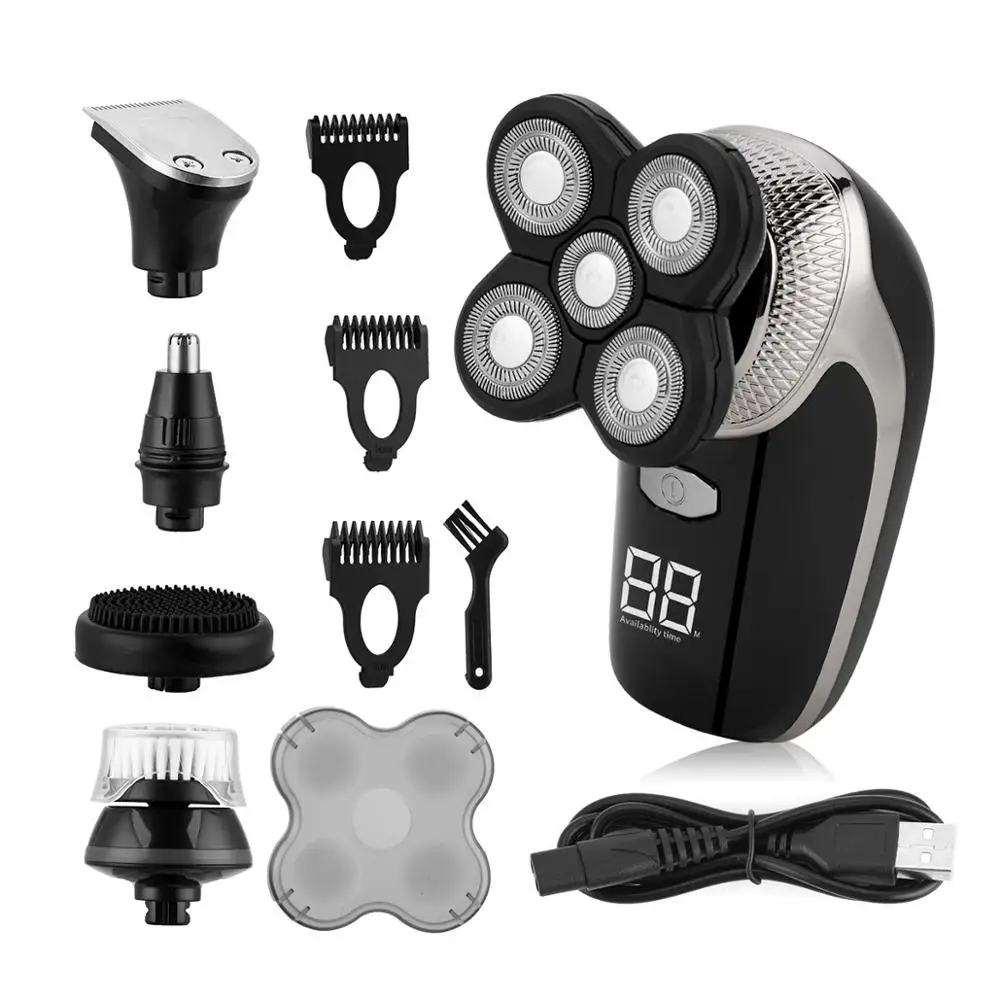 5 In1 Electric Shaver USB Rechargeable Men Shaver New Style Product Knives for Electric Shavers 
5 In1 Electric Shaver USB Rechargeable Men Shaver New Style Product Knives for Electric Shavers