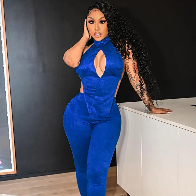 YIWU ZHUOYI Summer new style women solid color sexy camisole cross two wear casual track suit, 3 colors
YIWU ZHUOYI Summer new style women solid color sexy camisole cross two wear casual track suit, 3 colors