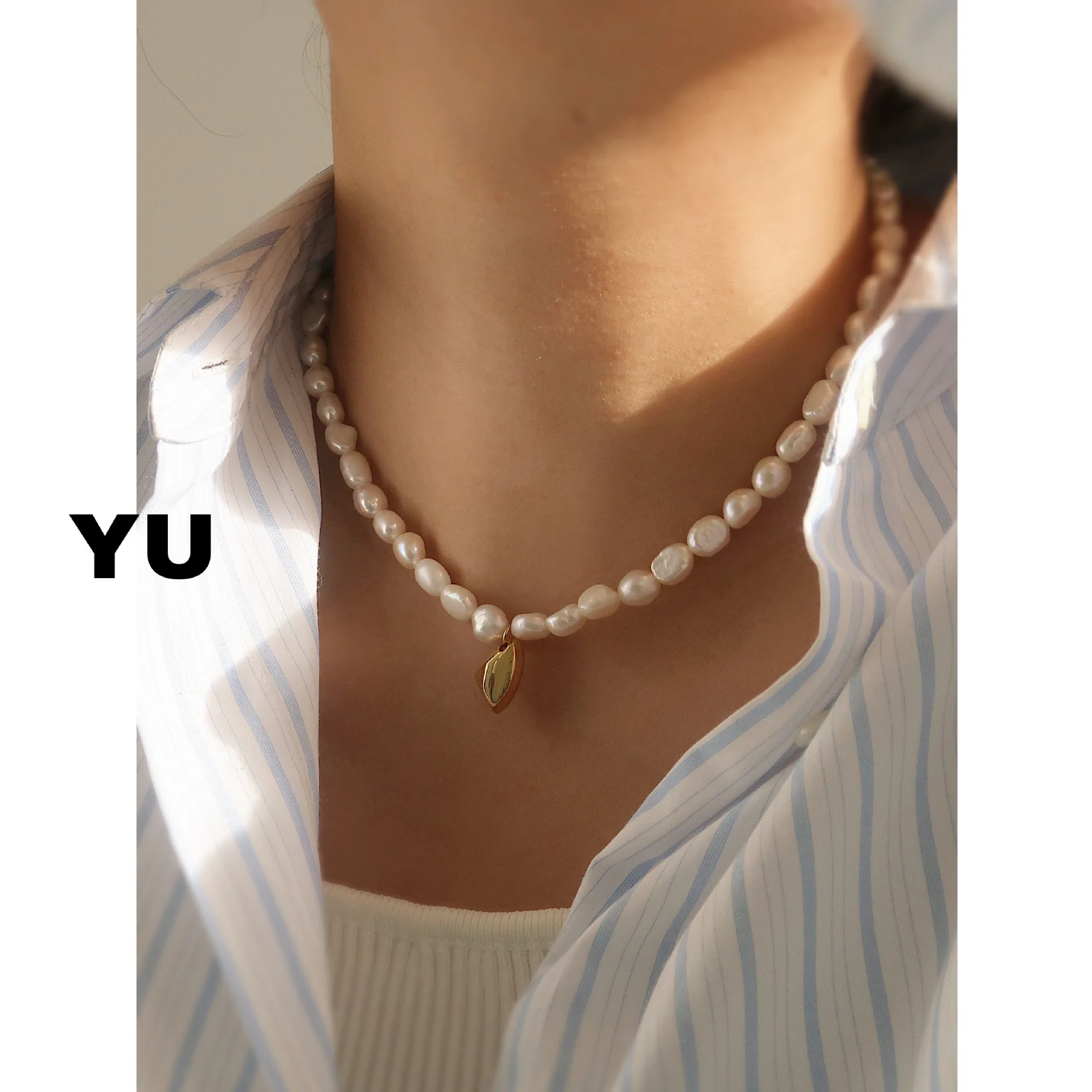 Heyu Ornament Natural Freshwater Pearl Necklace Irregular Baroque Simple Design High-Grade Necklace
Heyu Ornament Natural Freshwater Pearl Necklace Irregular Baroque Simple Design High-Grade Necklace